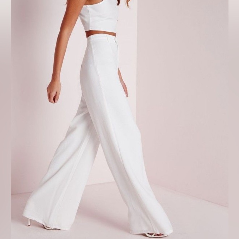 Missguided White Trouser Slacks